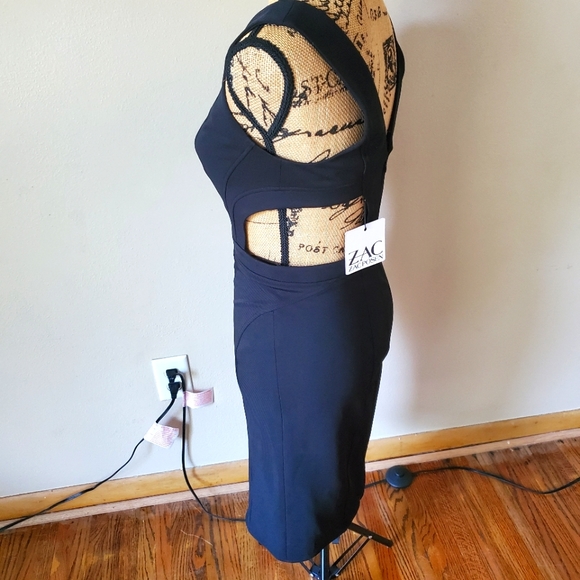 Zac Posen Black Sleeveless Dress NWT Size 6 - Picture 4 of 10